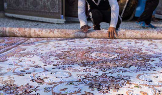 روش اصولی لول کردن قالی در قالیشویی مجیدیه