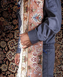 قالی لول در قالیشویی مجیدیه